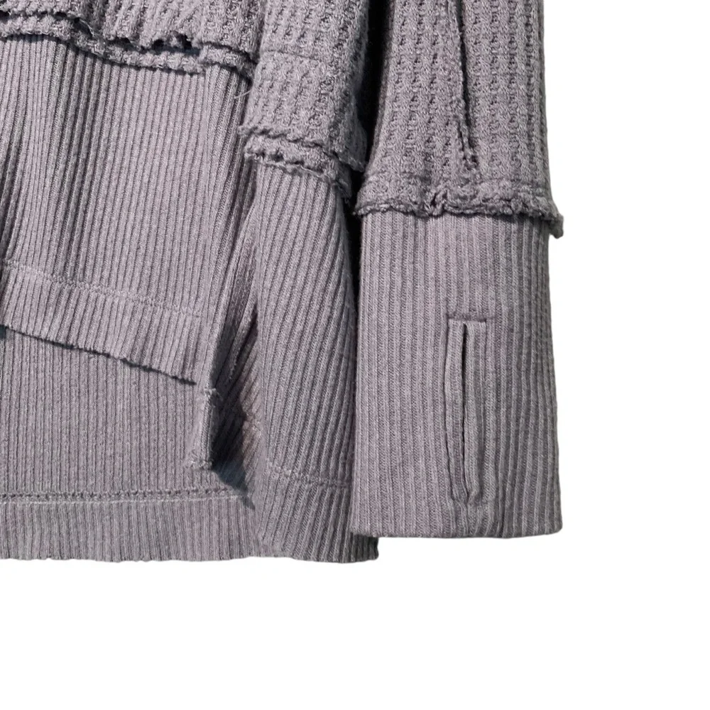 Free People We The Free North Shore Thermal Waffle Knit Top Small